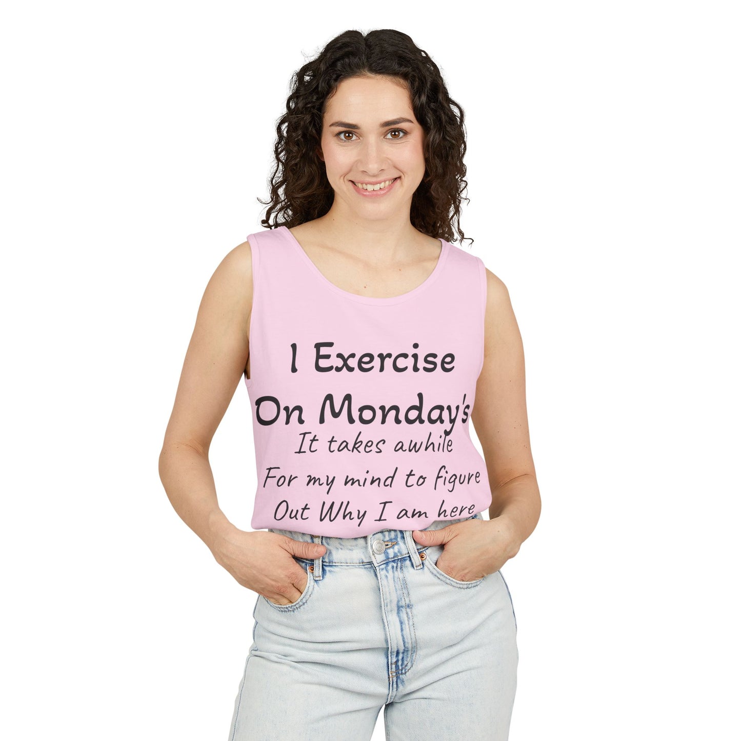 Motivational Unisex Tank Top for Fitness Enthusiasts, Workout Shirt, Exercise Apparel, Comedy Gift for Gym Lovers