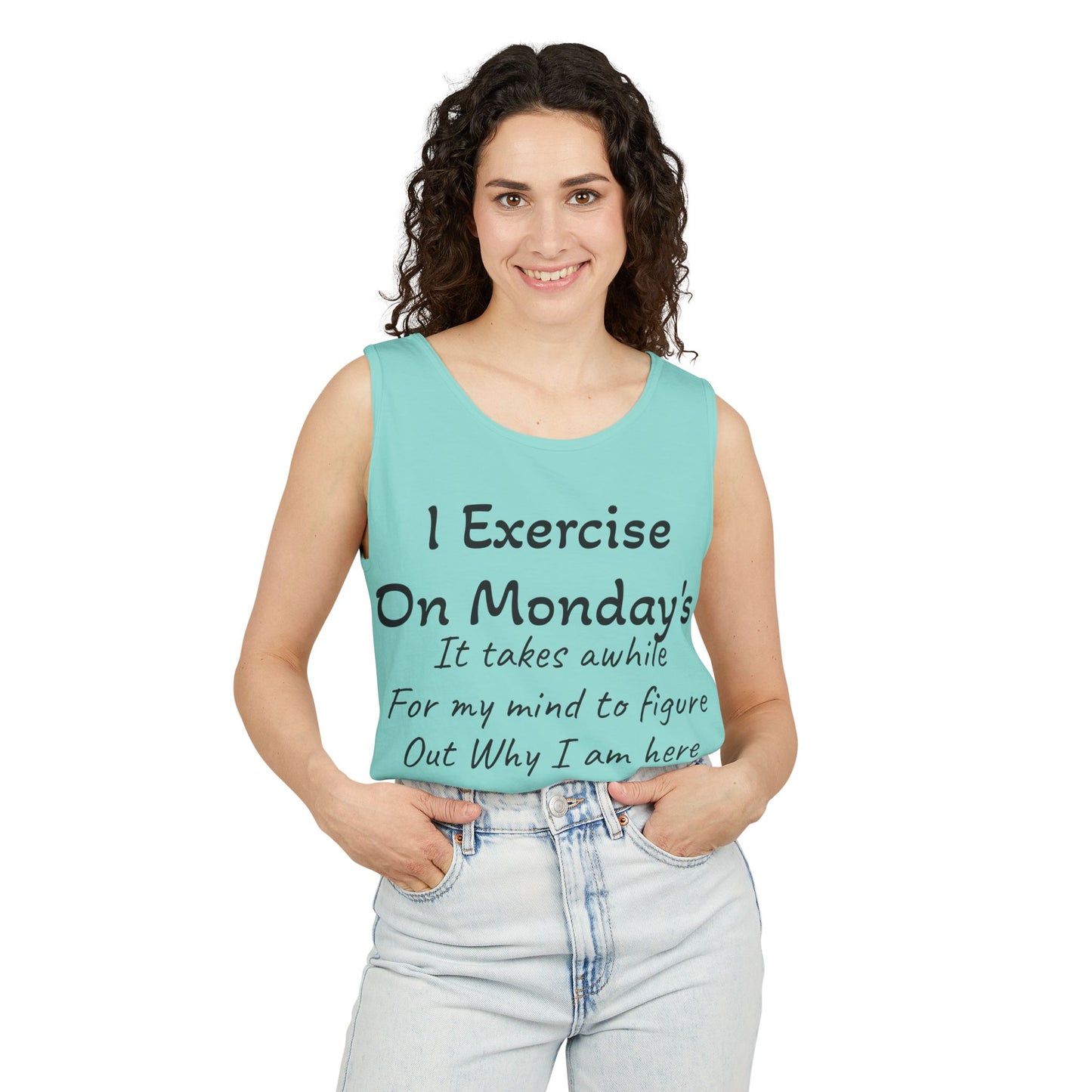 Motivational Unisex Tank Top for Fitness Enthusiasts, Workout Shirt, Exercise Apparel, Comedy Gift for Gym Lovers