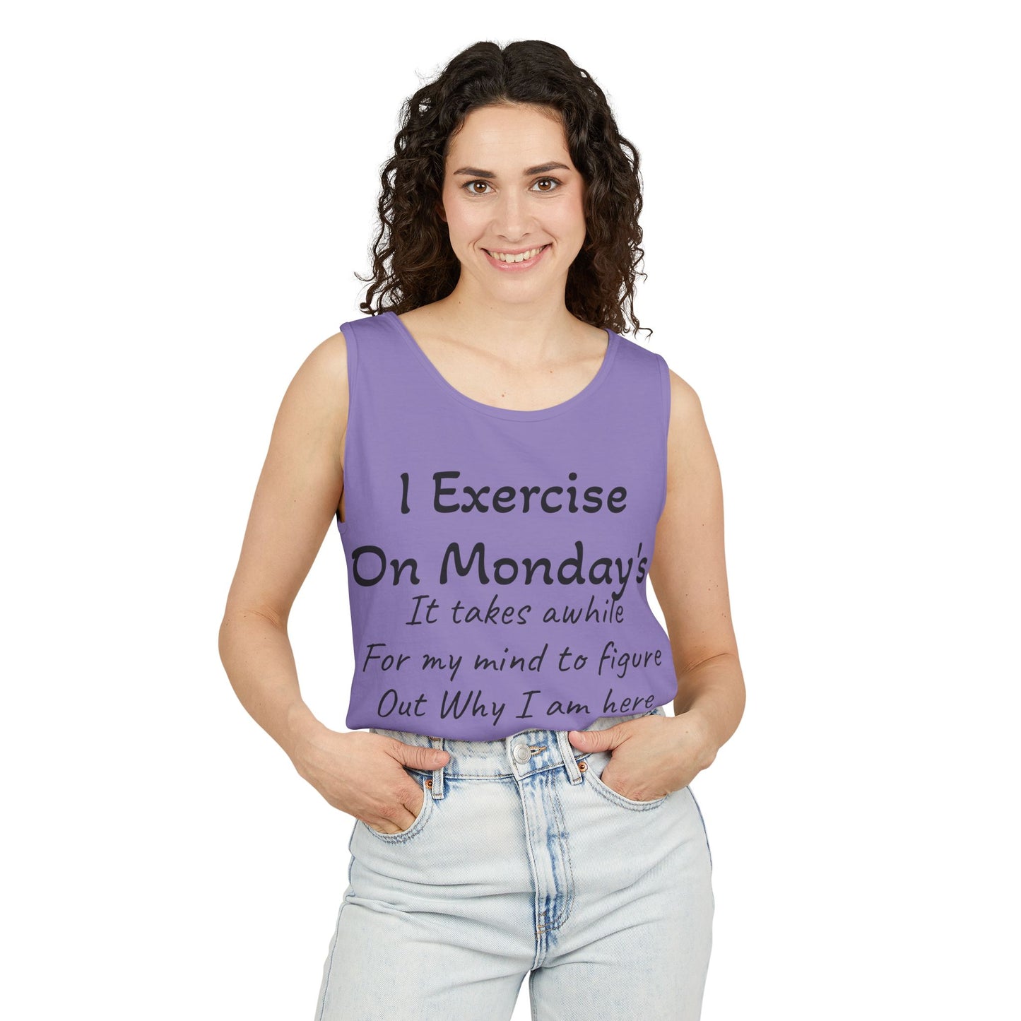 Motivational Unisex Tank Top for Fitness Enthusiasts, Workout Shirt, Exercise Apparel, Comedy Gift for Gym Lovers