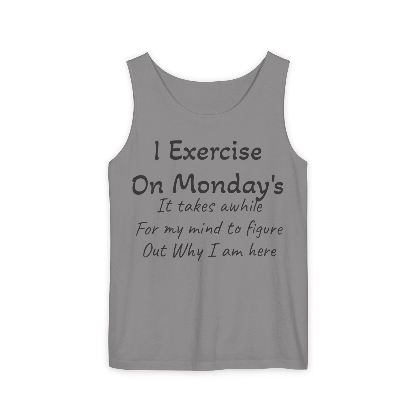 Motivational Unisex Tank Top for Fitness Enthusiasts, Workout Shirt, Exercise Apparel, Comedy Gift for Gym Lovers