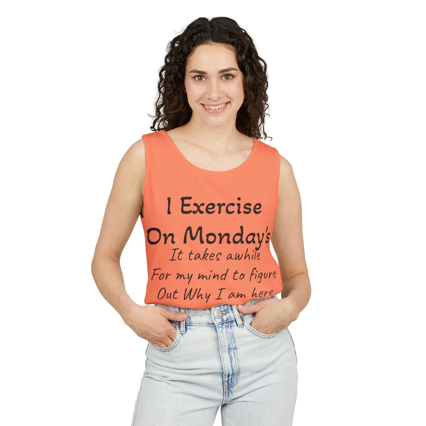 Motivational Unisex Tank Top for Fitness Enthusiasts, Workout Shirt, Exercise Apparel, Comedy Gift for Gym Lovers