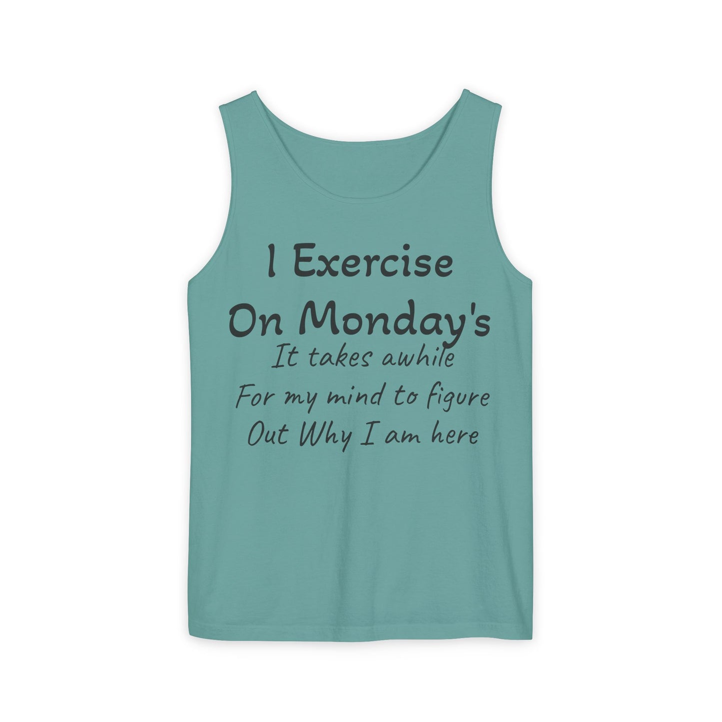 Motivational Unisex Tank Top for Fitness Enthusiasts, Workout Shirt, Exercise Apparel, Comedy Gift for Gym Lovers