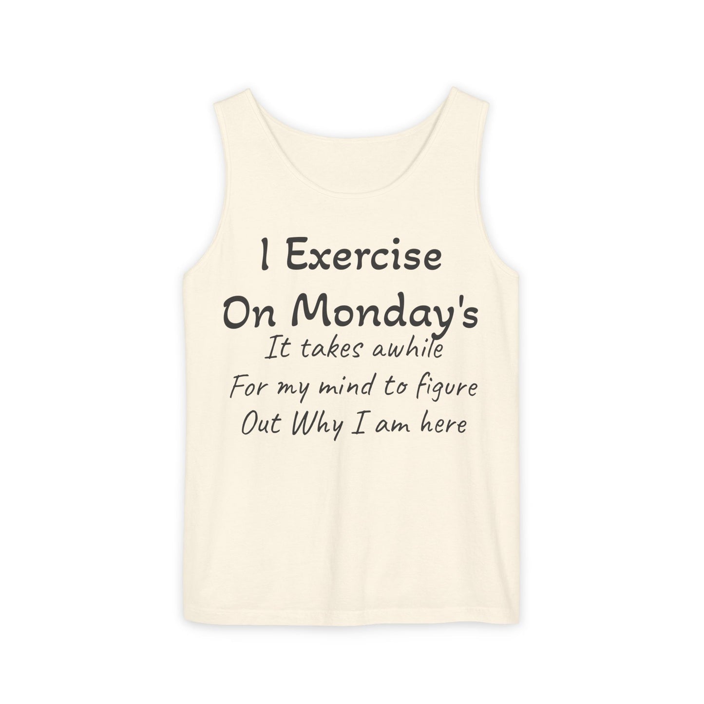 Motivational Unisex Tank Top for Fitness Enthusiasts, Workout Shirt, Exercise Apparel, Comedy Gift for Gym Lovers