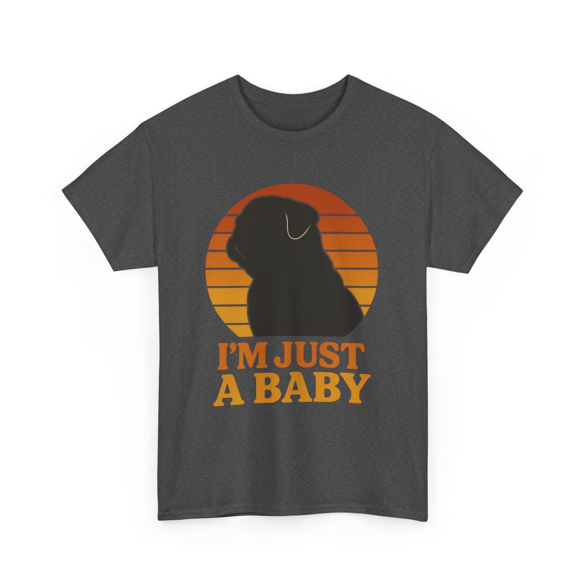 PUG Sunset Tee, Nostalgic dog silhouette Sunset