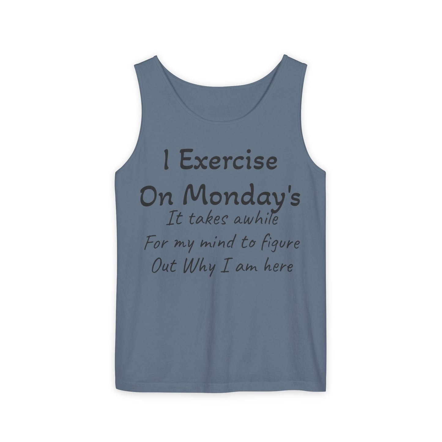 Motivational Unisex Tank Top for Fitness Enthusiasts, Workout Shirt, Exercise Apparel, Comedy Gift for Gym Lovers