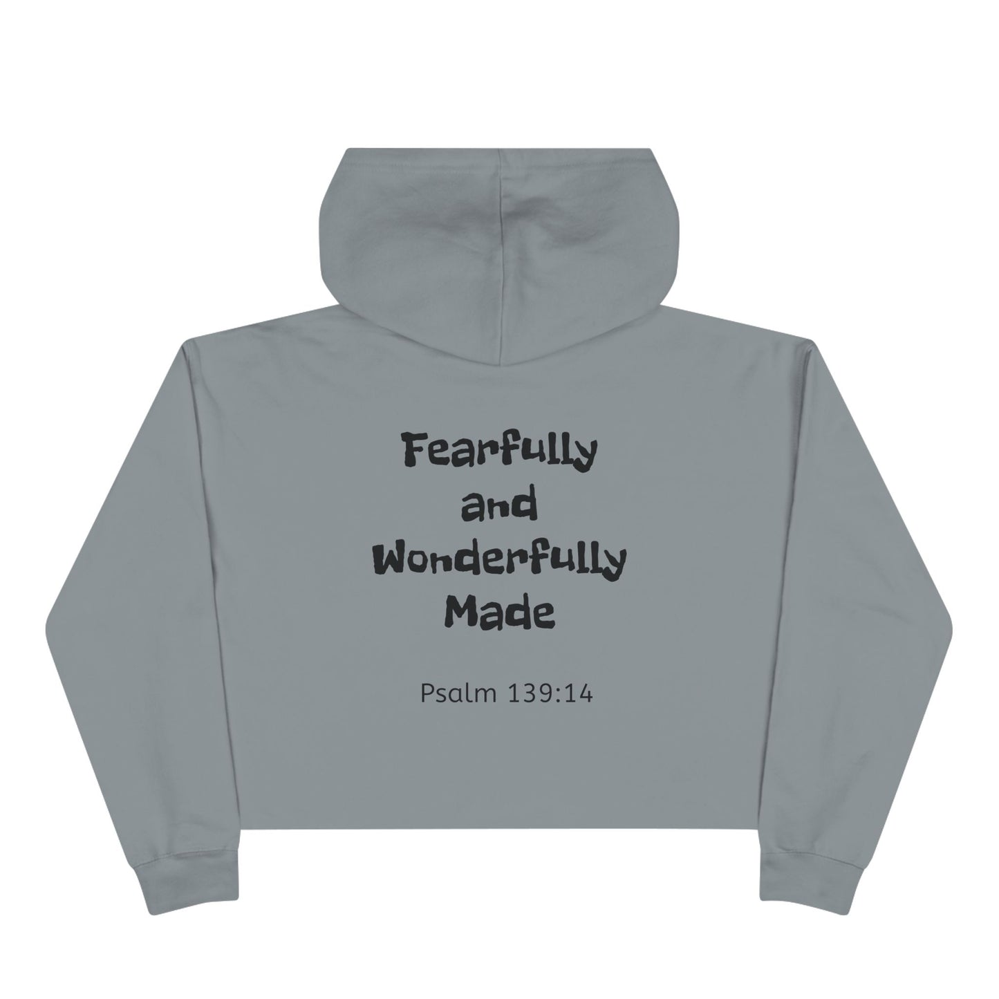 Mama Crop Hoodie – “Mama Est. 1956” with Psalm 139:14 Back