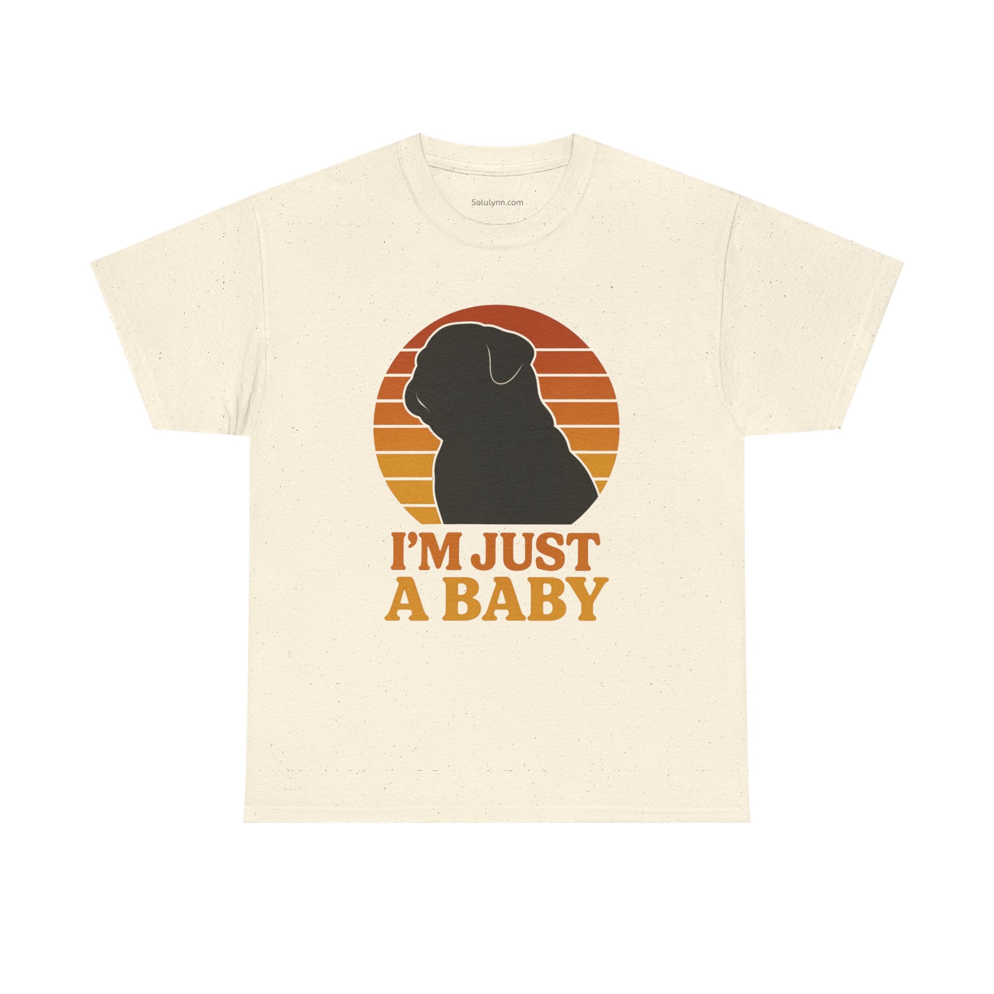 PUG Sunset Tee, Nostalgic dog silhouette Sunset