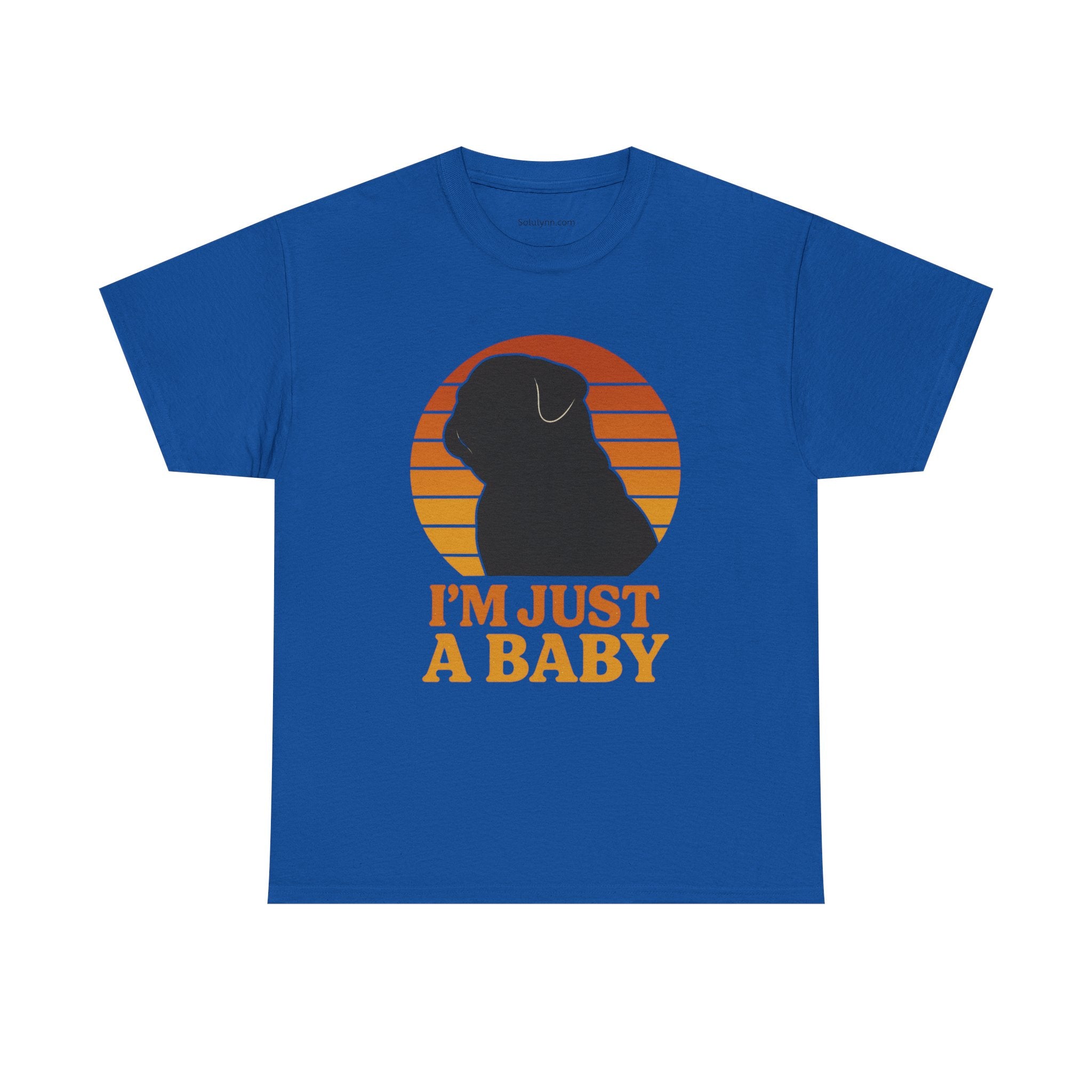 PUG Sunset Tee, Nostalgic dog silhouette Sunset