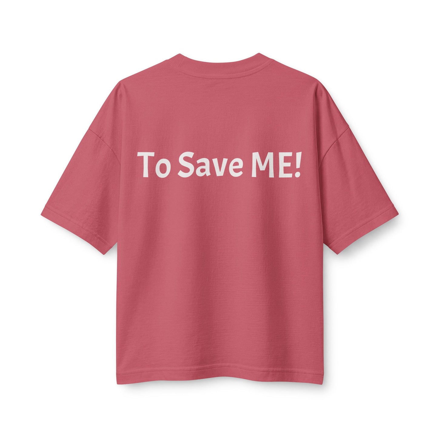Women's Heavyweight Tee — 'For God So Loved The World...' Bible Verse Design with 'To Save Me!' Back