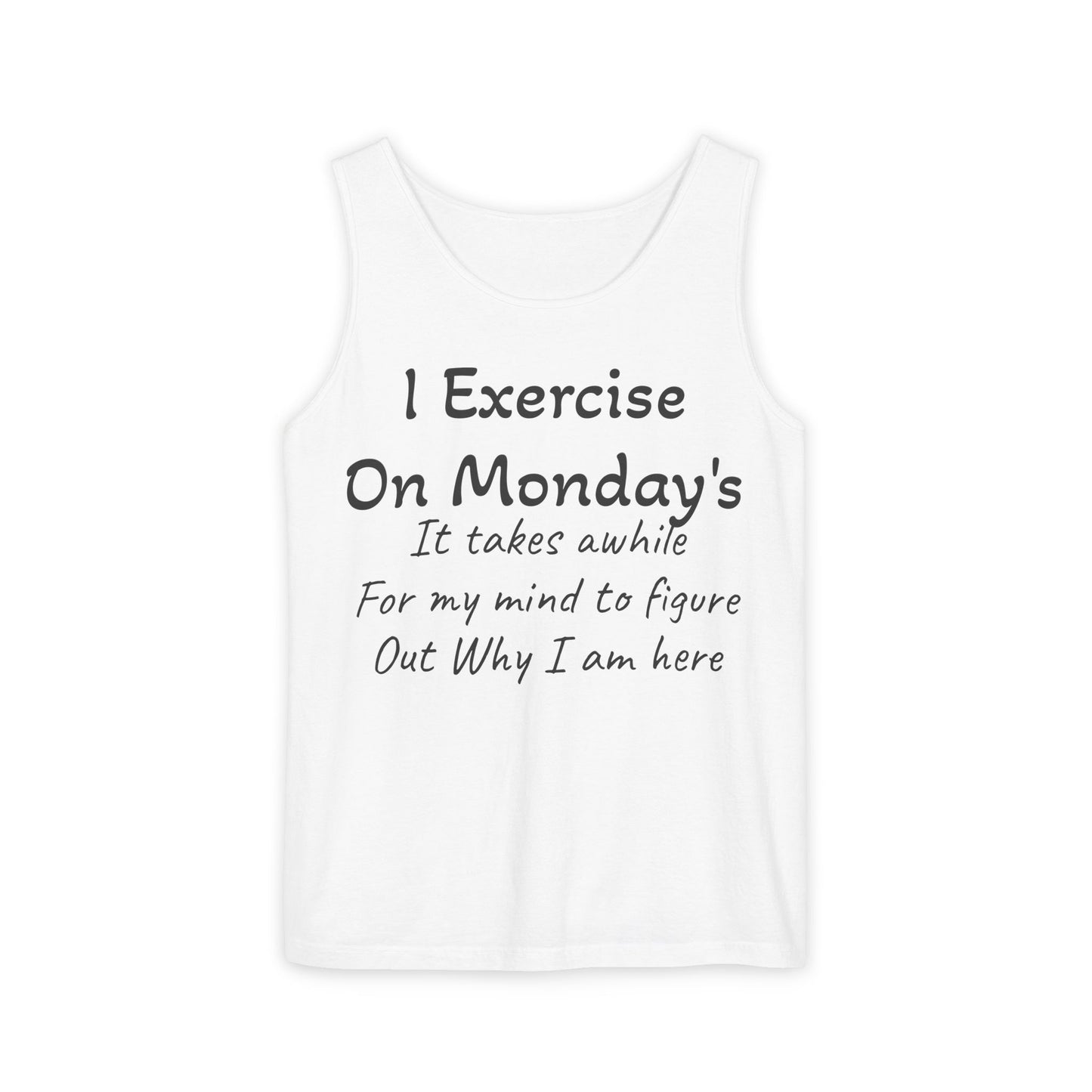 Motivational Unisex Tank Top for Fitness Enthusiasts, Workout Shirt, Exercise Apparel, Comedy Gift for Gym Lovers