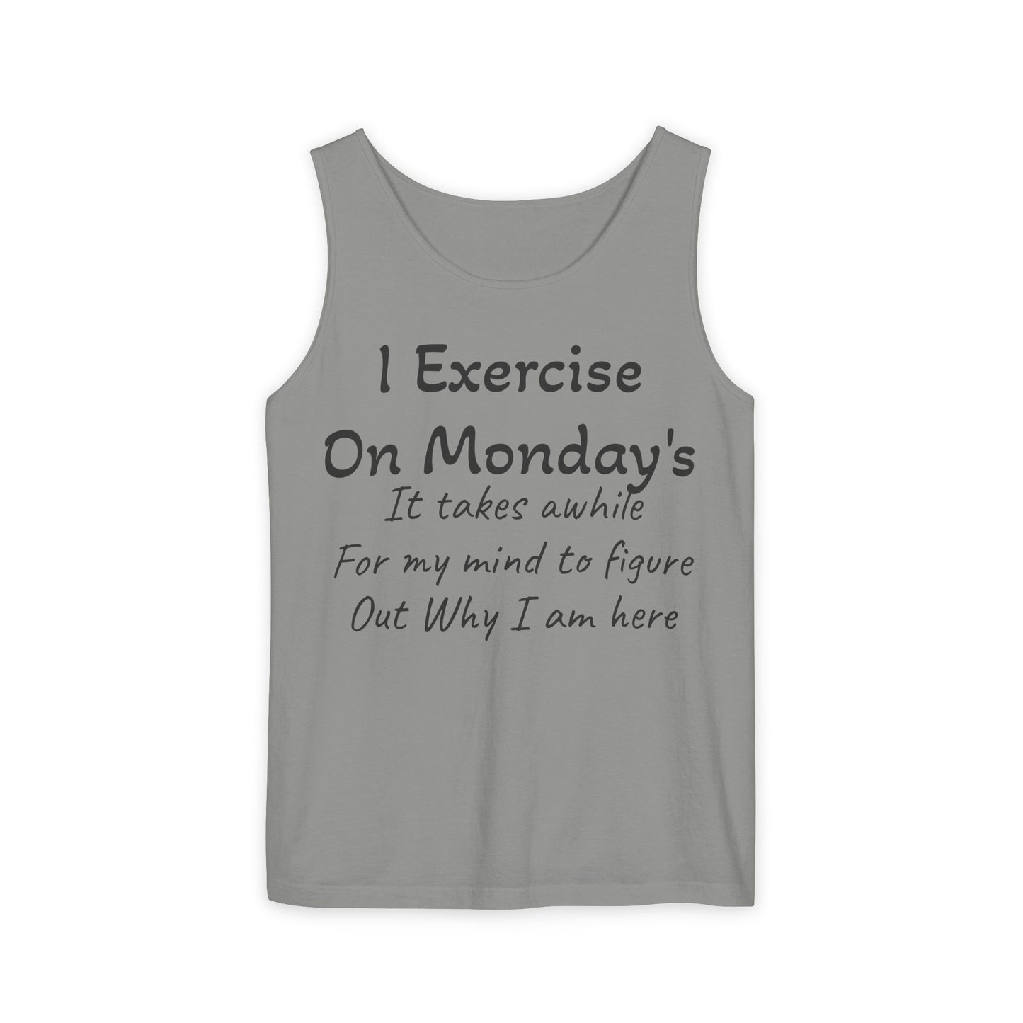 Motivational Unisex Tank Top for Fitness Enthusiasts, Workout Shirt, Exercise Apparel, Comedy Gift for Gym Lovers