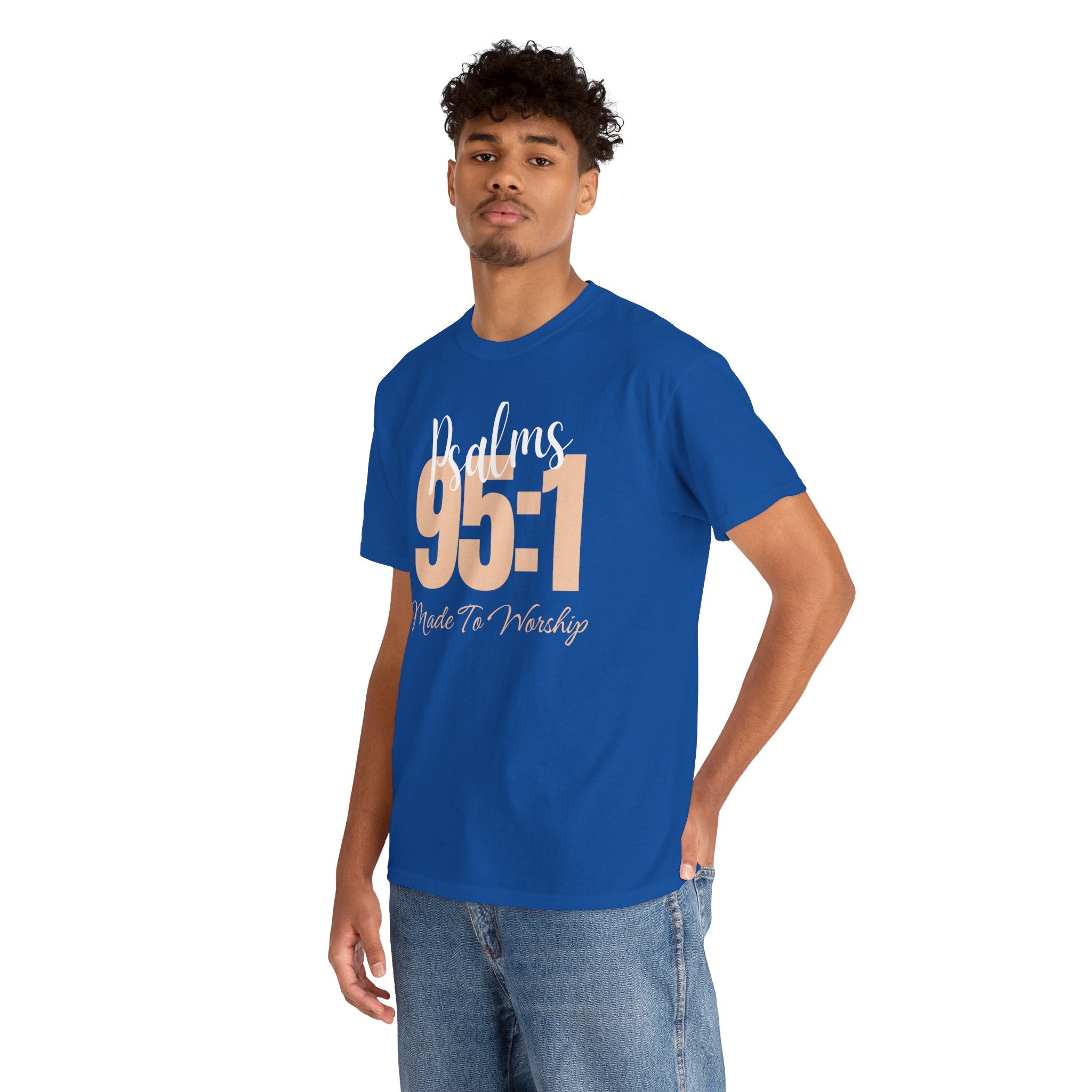 Unisex Heavy Cotton Tee with 95:1 Design - Casual Wear, Gift for Him/Her, Essential for Relaxing, Perfect for Events, Everyday Comfort