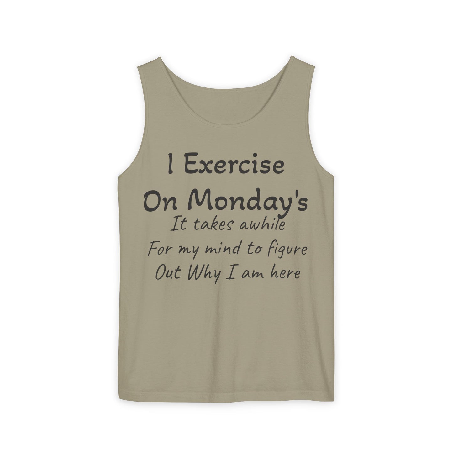 Motivational Unisex Tank Top for Fitness Enthusiasts, Workout Shirt, Exercise Apparel, Comedy Gift for Gym Lovers