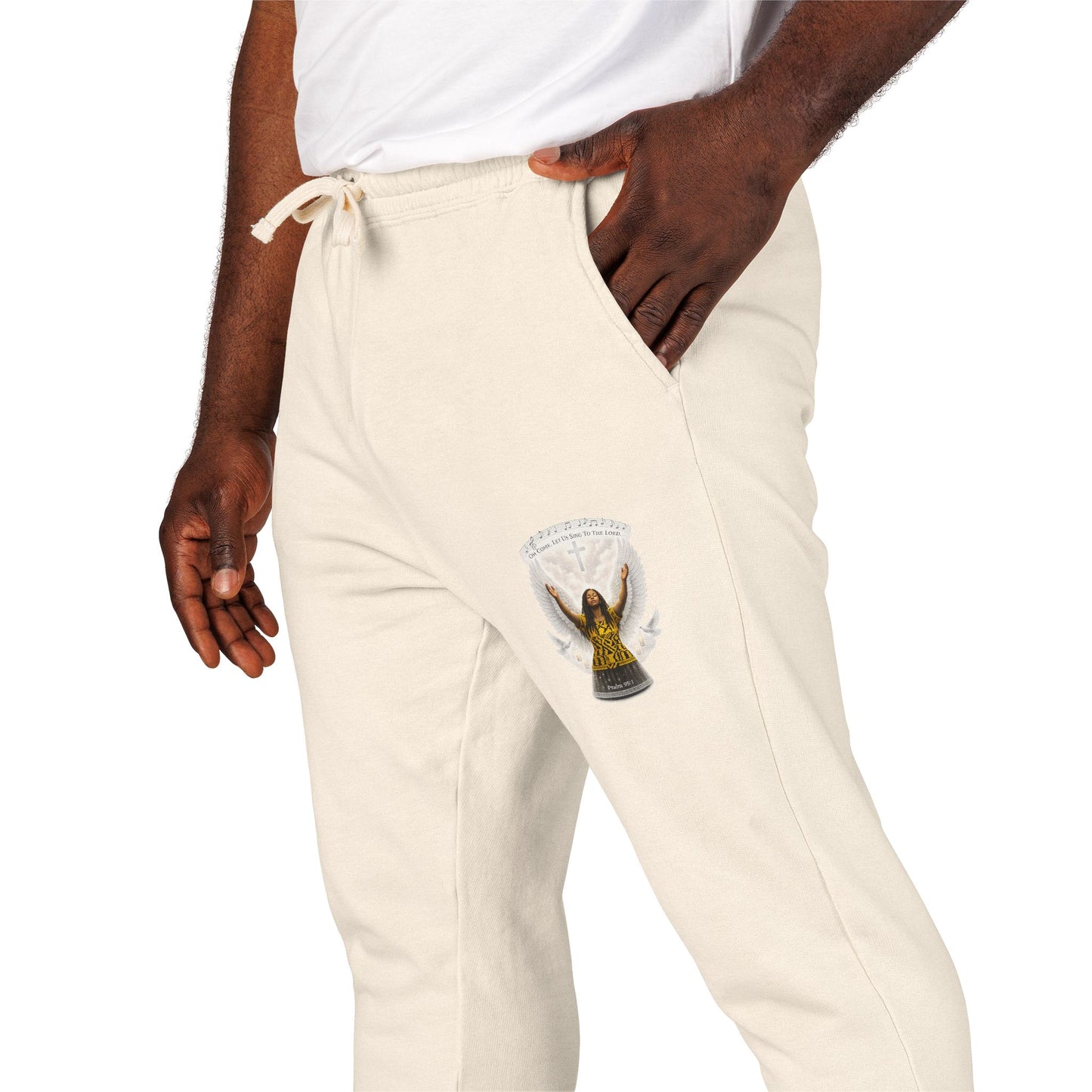 Christian Sweatpants Psalm 95:1 Sweatpants — "Oh Come, Let Us Sing to the Lord"