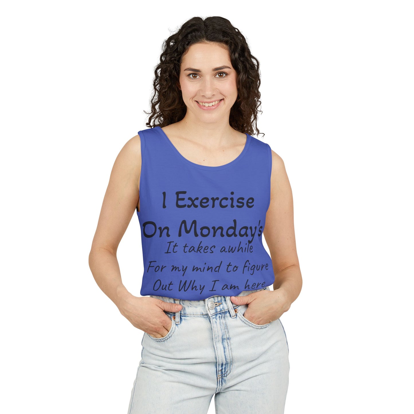 Motivational Unisex Tank Top for Fitness Enthusiasts, Workout Shirt, Exercise Apparel, Comedy Gift for Gym Lovers
