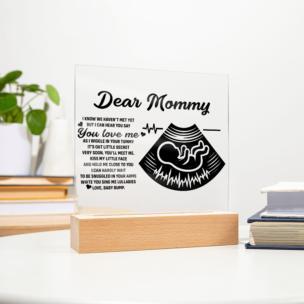 Dear Mommy | Square Acrylic Plaque - Personalized Gift for Mom