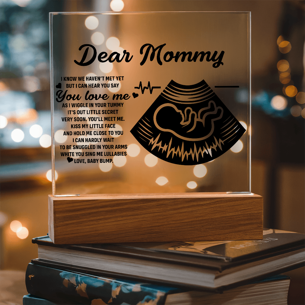 Dear Mommy | Square Acrylic Plaque - Personalized Gift for Mom