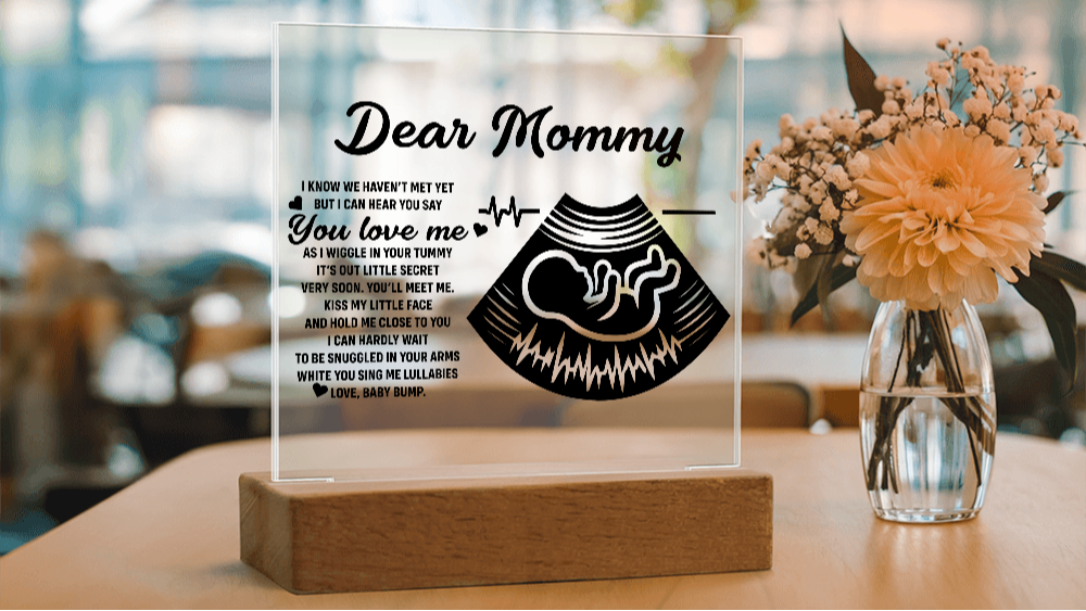 Dear Mommy | Square Acrylic Plaque - Personalized Gift for Mom