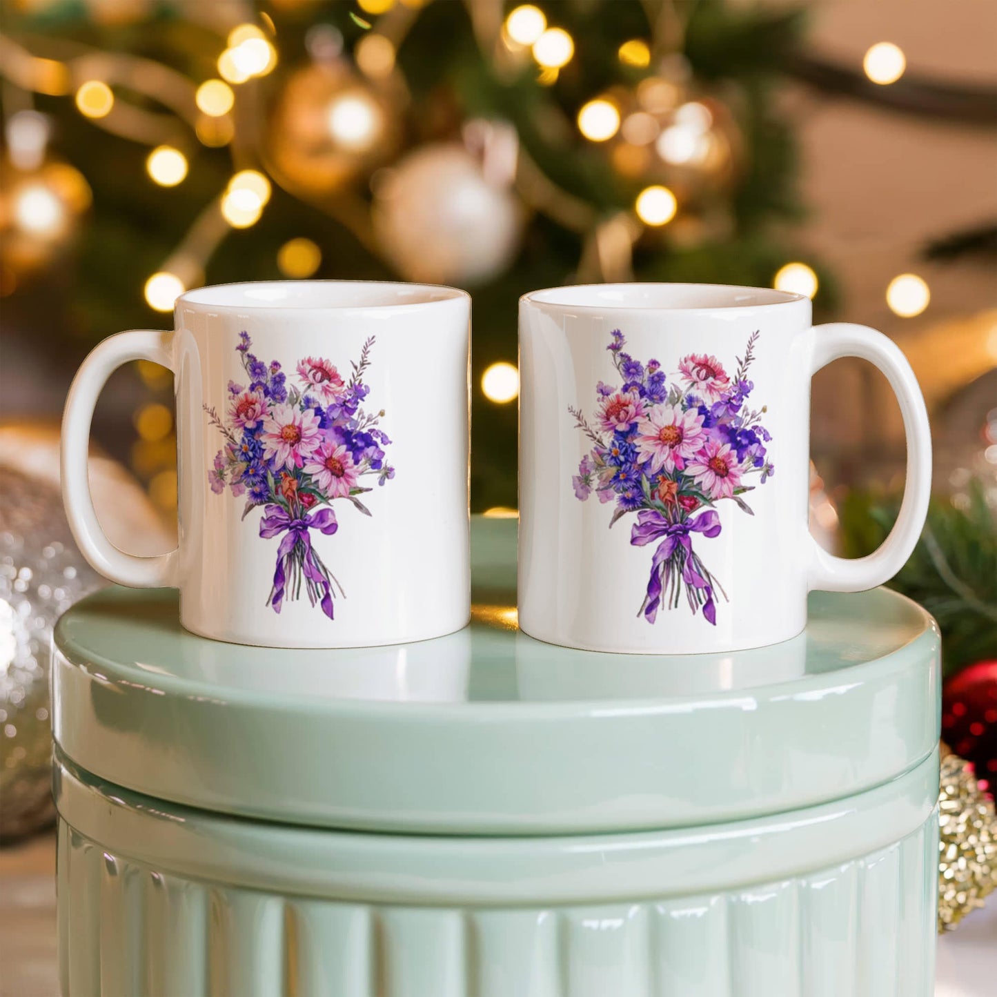 Autumn Floral Ceramic Mug