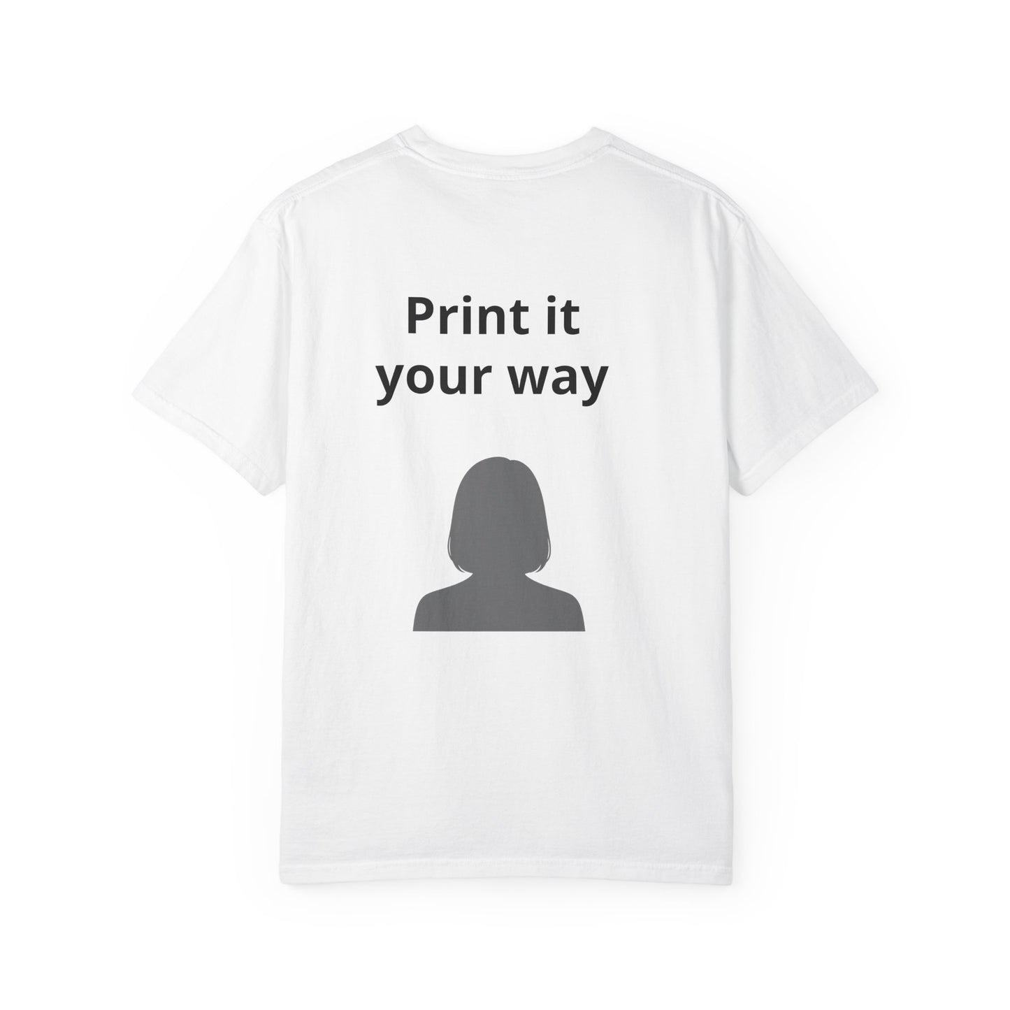 Customized t-shirt text and image