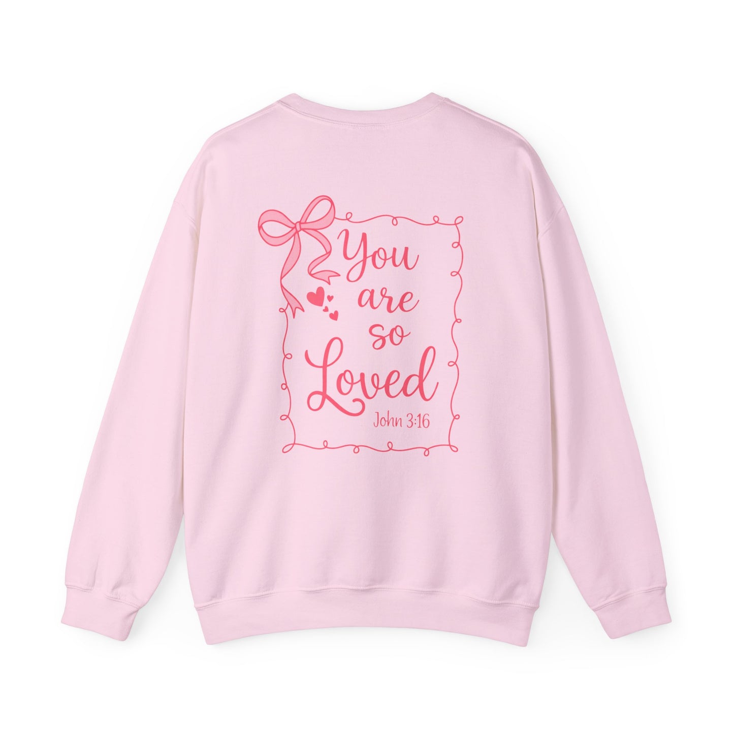 Christian Crewneck Sweatshirt You are so loved - John 3:16 Unisex Heavy Blend™