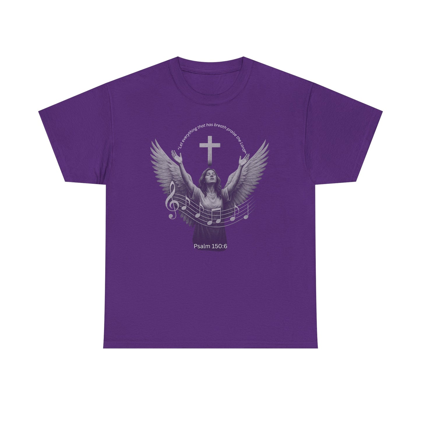Christian Worship T-Shirt — Woman Singing Praises to Jesus