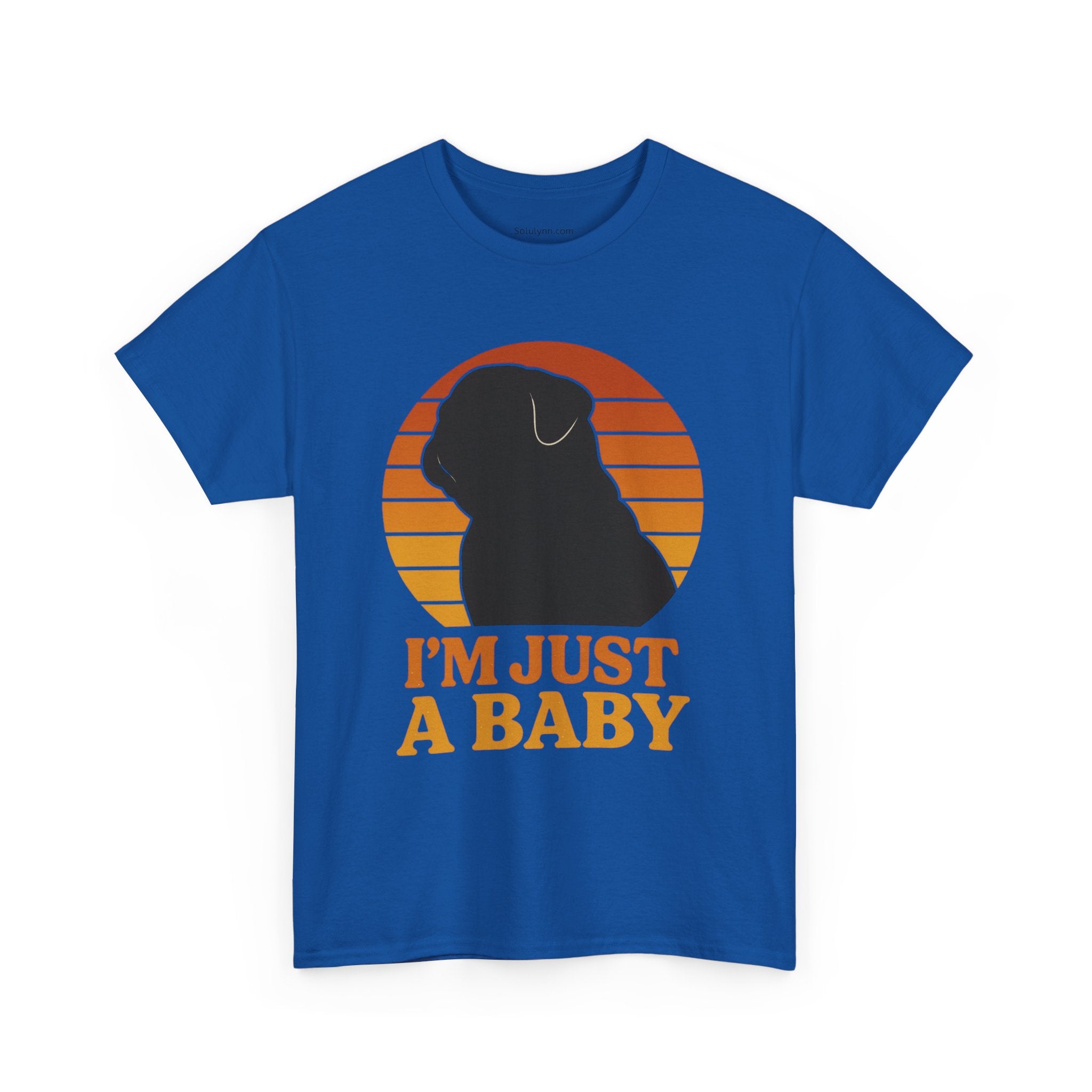 PUG Sunset Tee, Nostalgic dog silhouette Sunset