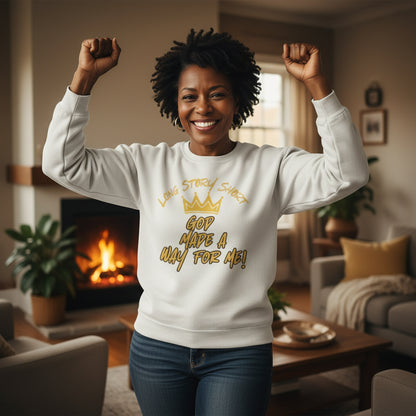 Christian phrase Long Story Short God Made Away for Me!