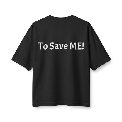 Women's Heavyweight Tee — 'For God So Loved The World...' Bible Verse Design with 'To Save Me!' Back