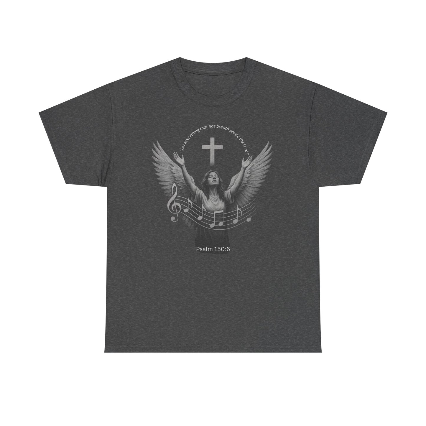 Christian Worship T-Shirt — Woman Singing Praises to Jesus