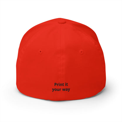 Embroidered 'Print It Your Way' Closed-Back Cap
