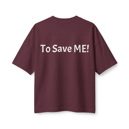 Women's Heavyweight Tee — 'For God So Loved The World...' Bible Verse Design with 'To Save Me!' Back