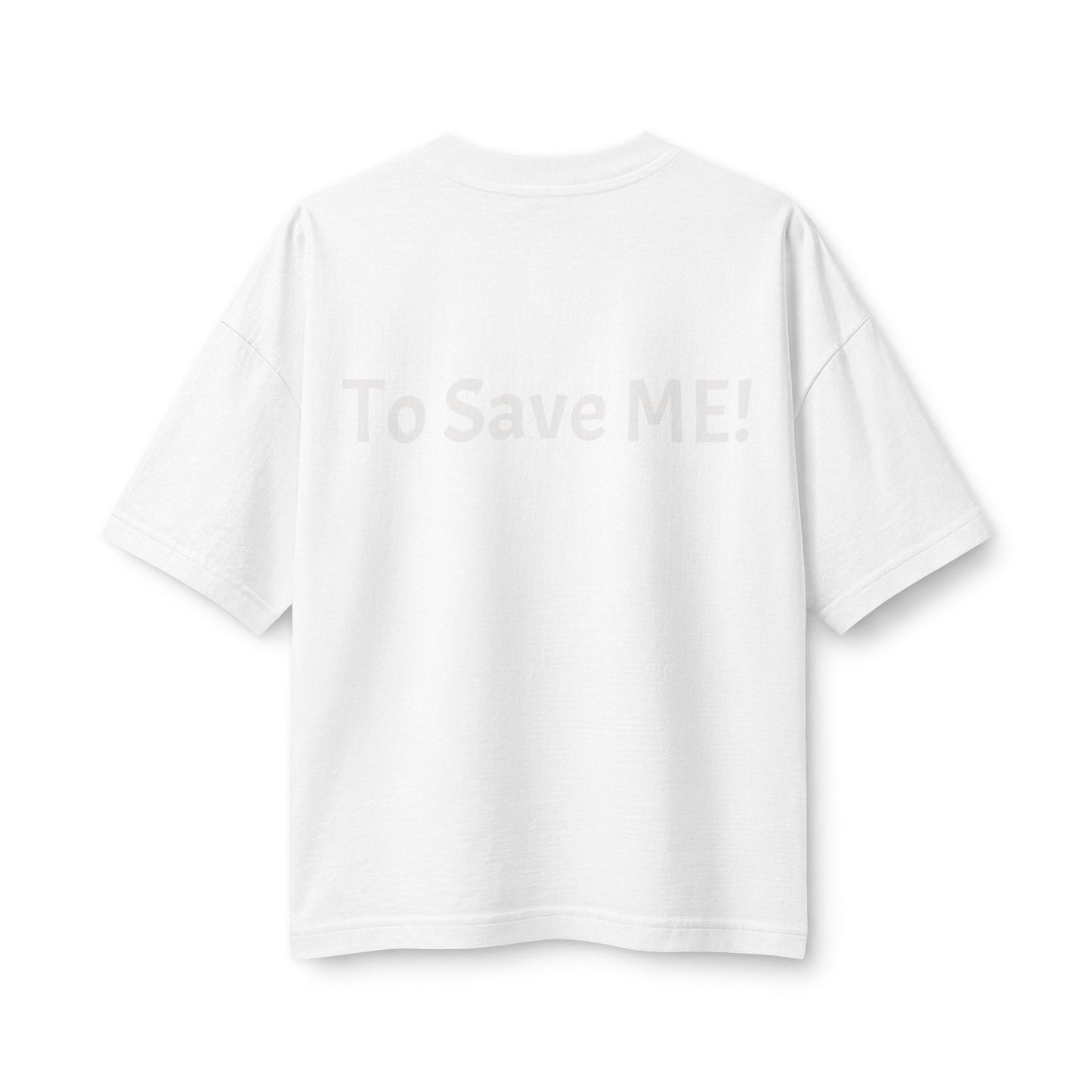 Women's Heavyweight Tee — 'For God So Loved The World...' Bible Verse Design with 'To Save Me!' Back