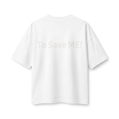 Women's Heavyweight Tee — 'For God So Loved The World...' Bible Verse Design with 'To Save Me!' Back