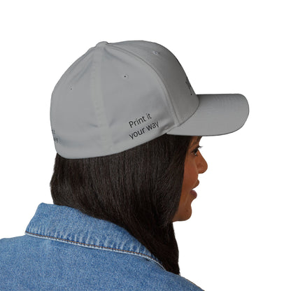 Embroidered 'Print It Your Way' Closed-Back Cap