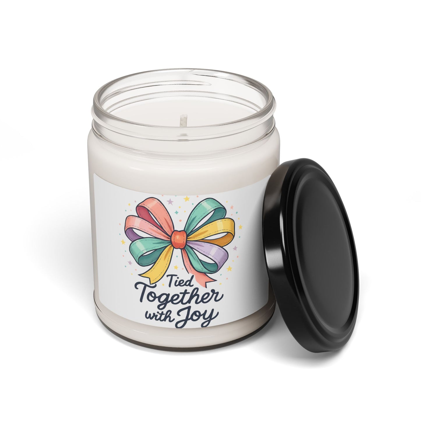 Scented Soy Candle — "Tied Together with Joy" Jar Candle (9 oz)