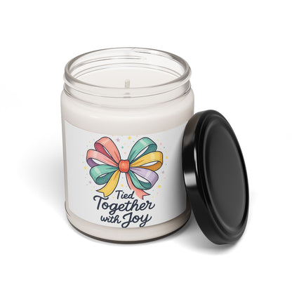 Scented Soy Candle — "Tied Together with Joy" Jar Candle (9 oz)