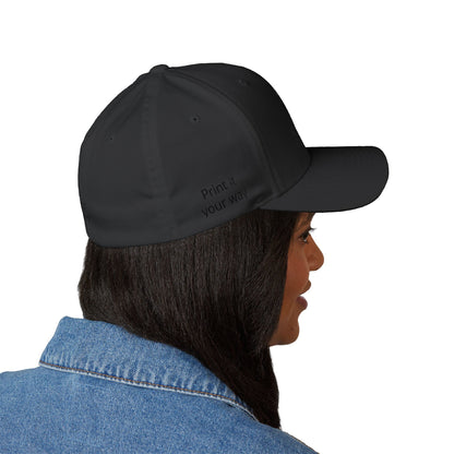 Embroidered 'Print It Your Way' Closed-Back Cap
