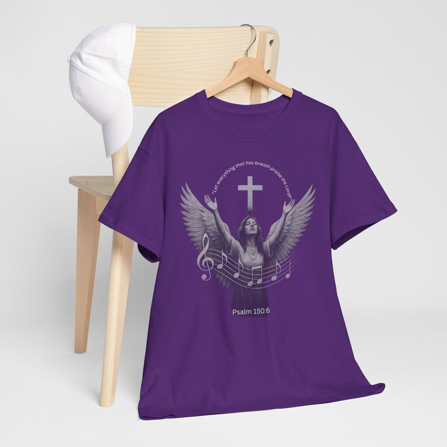 Christian Worship T-Shirt — Woman Singing Praises to Jesus