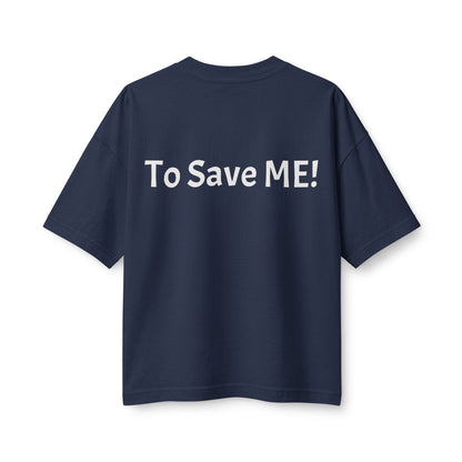 Women's Heavyweight Tee — 'For God So Loved The World...' Bible Verse Design with 'To Save Me!' Back