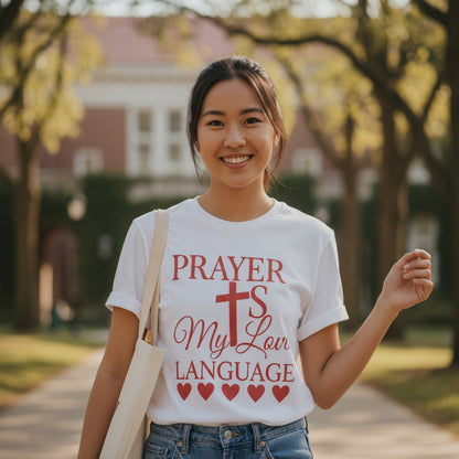 Christian Faith T-Shirt — "Prayer Is My Love Language"