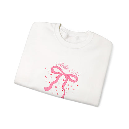 Christian Crewneck Sweatshirt You are so loved - John 3:16 Unisex Heavy Blend™