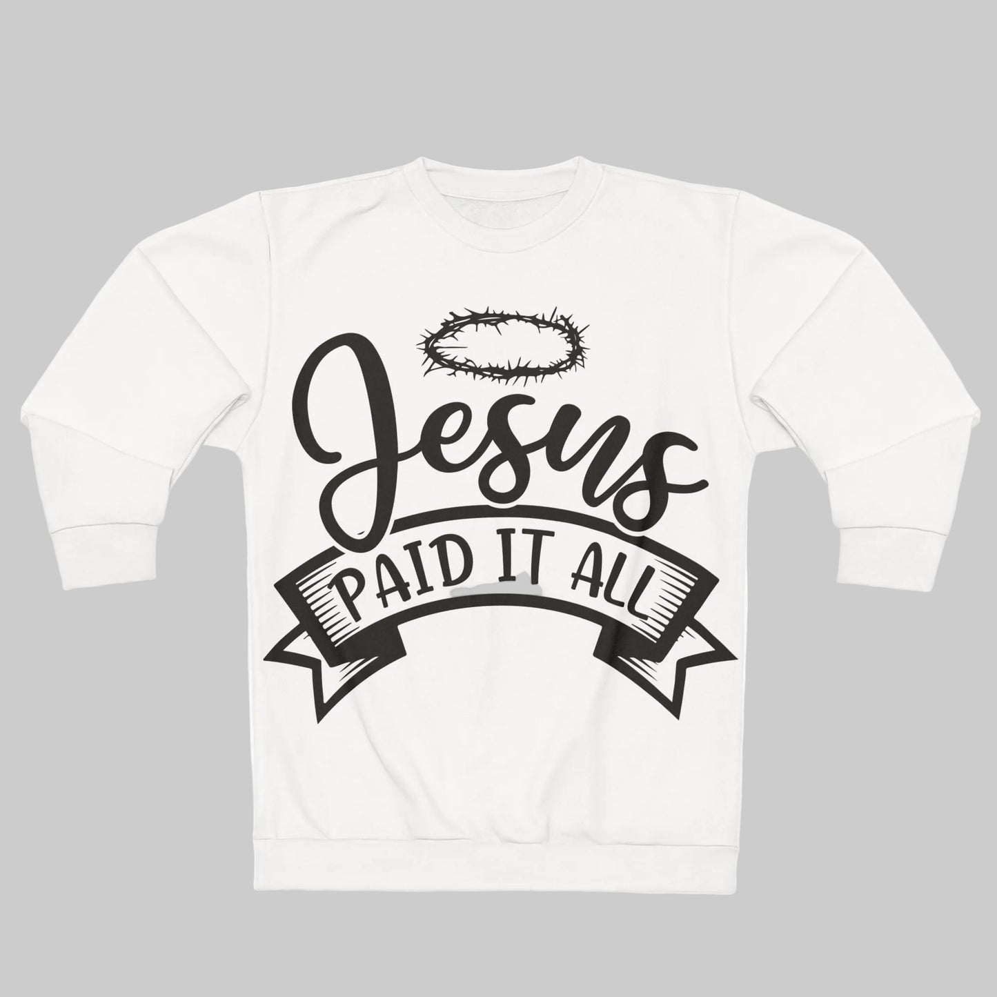 Jesus Paid It All Hoodie — Christian Faith Graphic Pullover