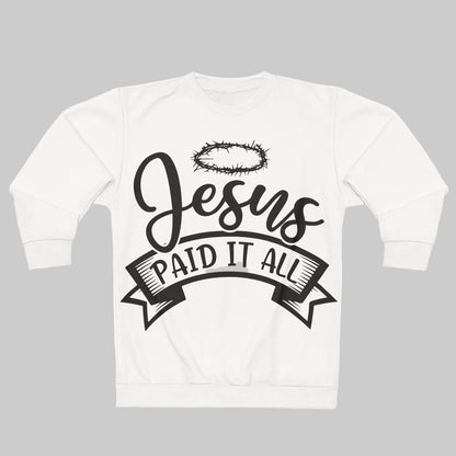 Jesus Paid It All Hoodie — Christian Faith Graphic Pullover