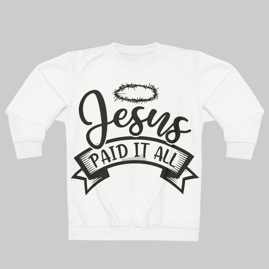 Jesus Paid It All Hoodie — Christian Faith Graphic Pullover