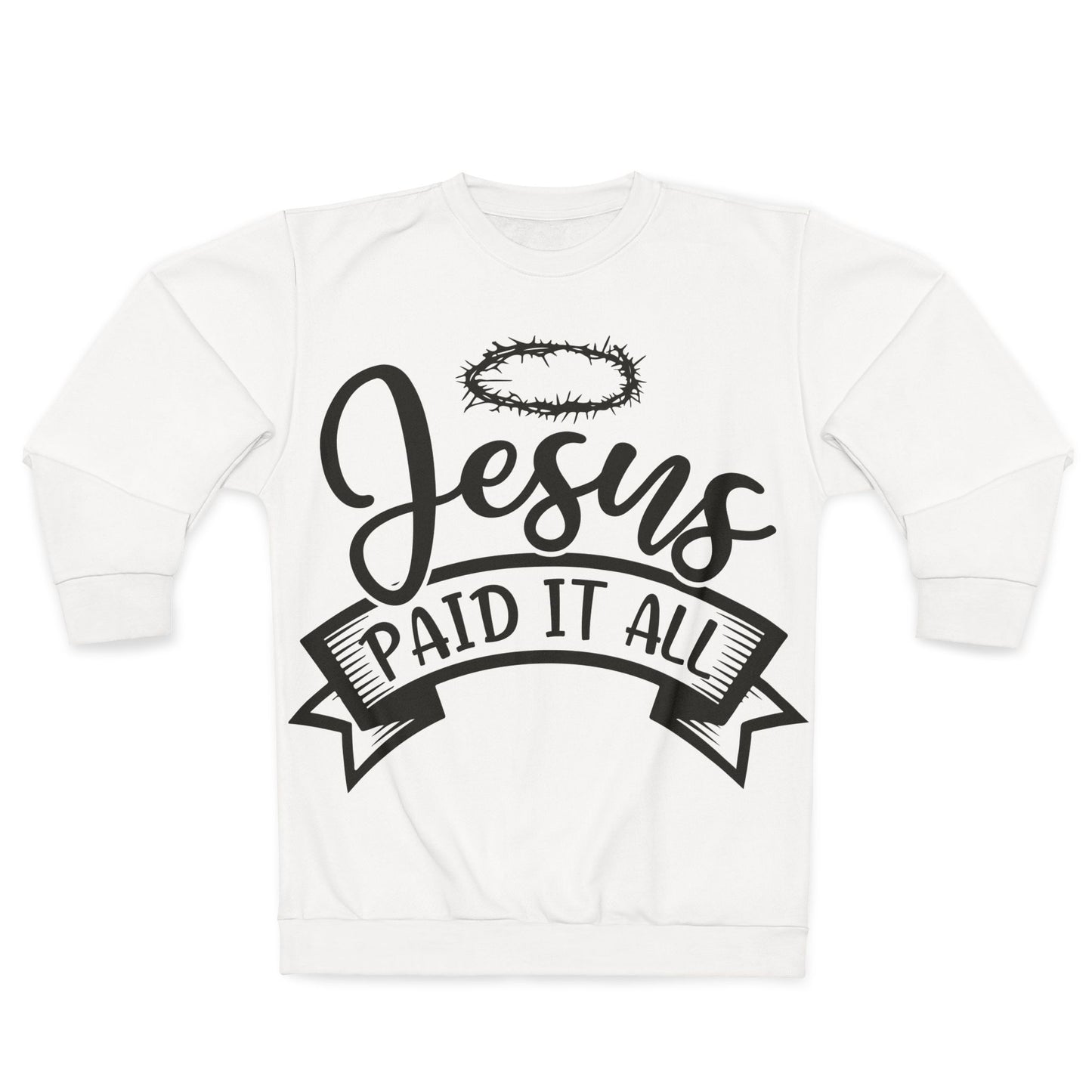 Jesus Paid It All Hoodie — Christian Faith Graphic Pullover