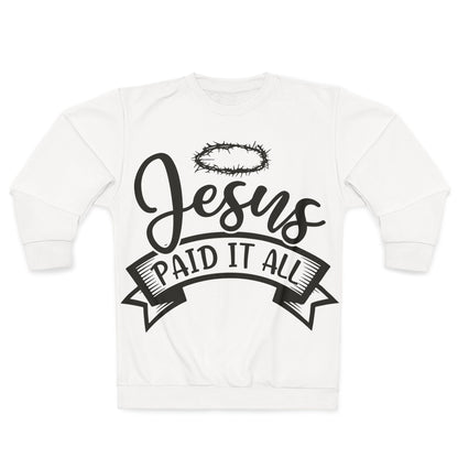 Jesus Paid It All Hoodie — Christian Faith Graphic Pullover