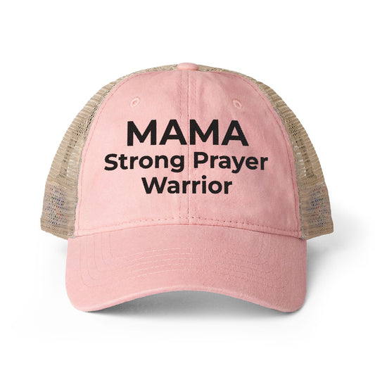 MAMA - Personalized Women's Washed Mesh-Back Cap