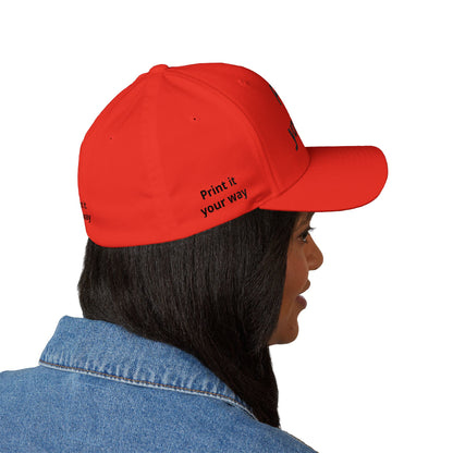 Embroidered 'Print It Your Way' Closed-Back Cap