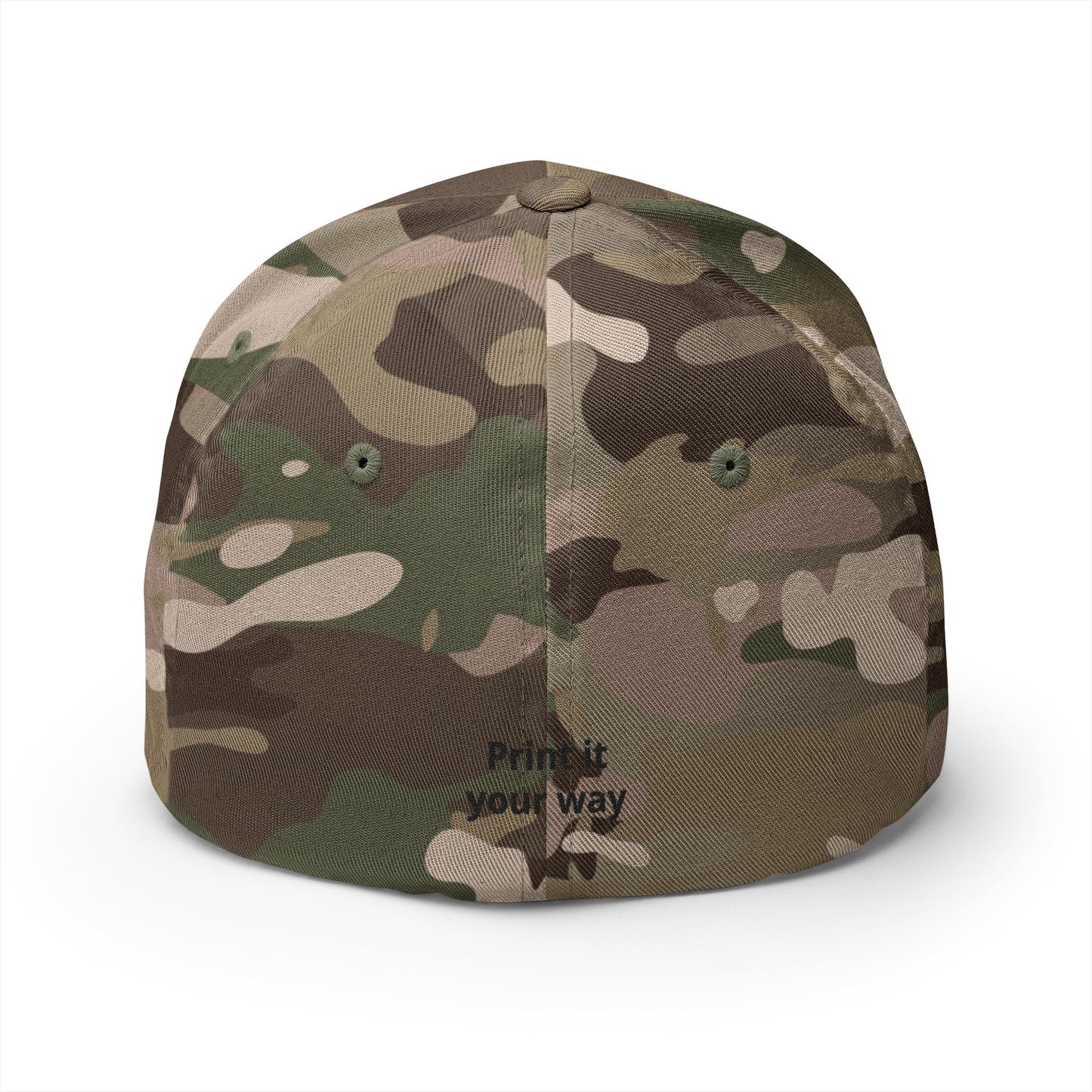 Embroidered 'Print It Your Way' Closed-Back Cap